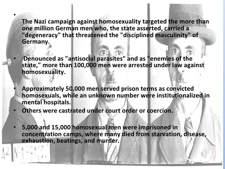 the nazi persecution of the homosexuals Cock griding sluts